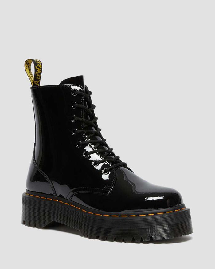 Dr Martens Vintersko Herre Svart Jadon Patent Læder Platform 9614HNFIY